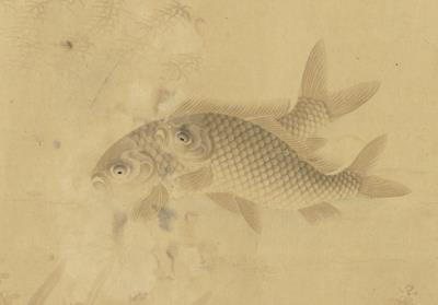 图片[2]-School of Fish Frolicking Among Water Plants-China Archive